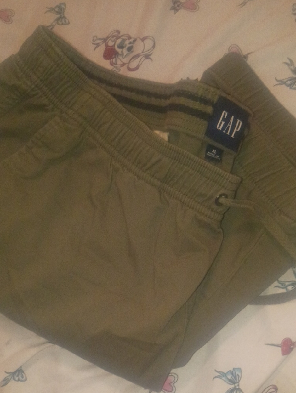 GAP Olive Green Elastic Waist XL Cargo Jogger